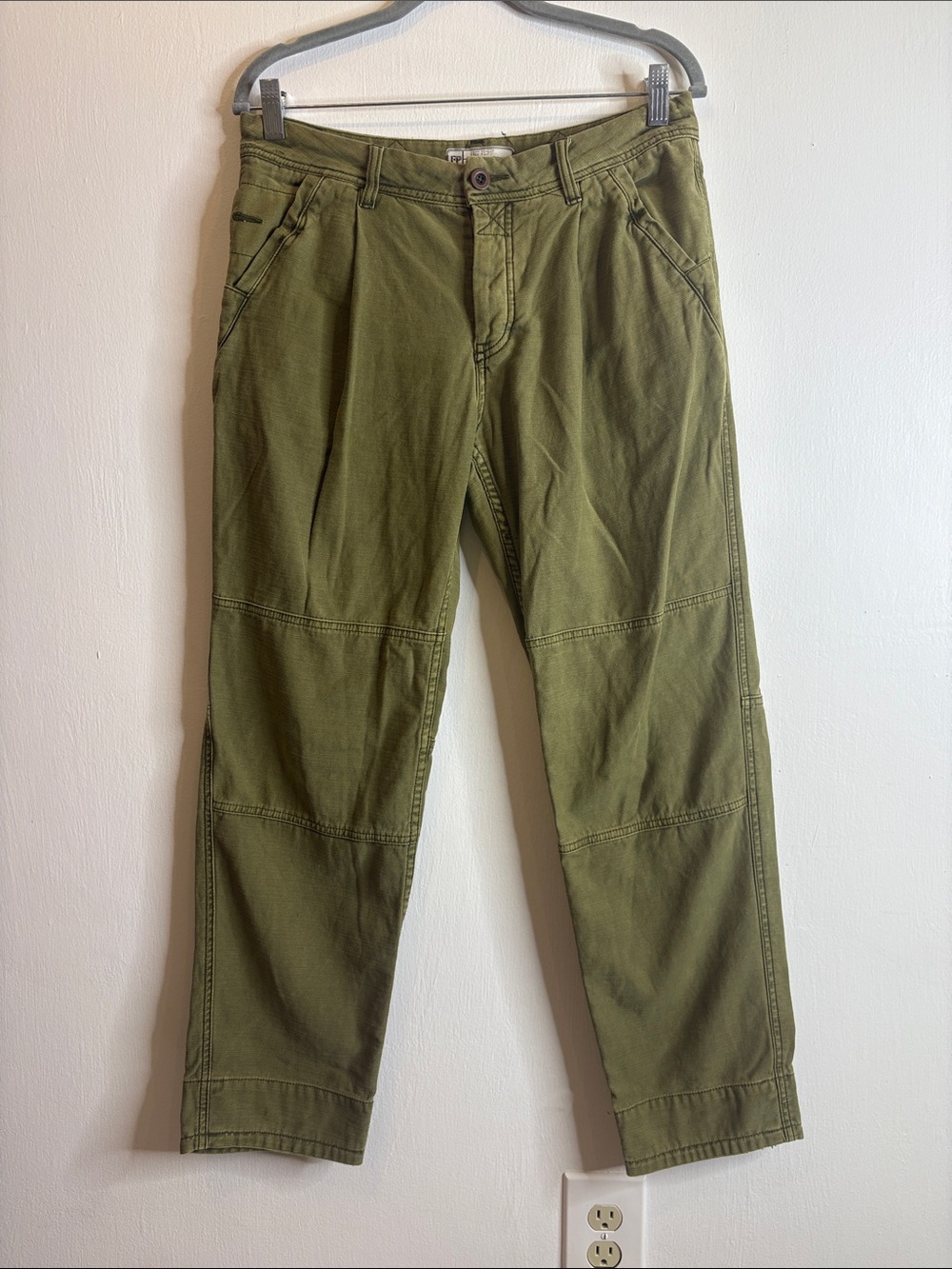 Free People Olive Tapered Pants